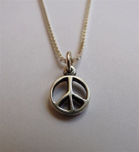 Sterling Silver Peace Sign Jewelry 